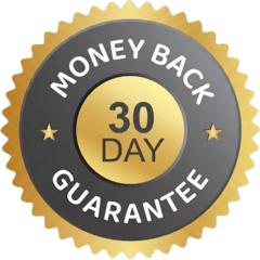 30-day money-back guarantee seal