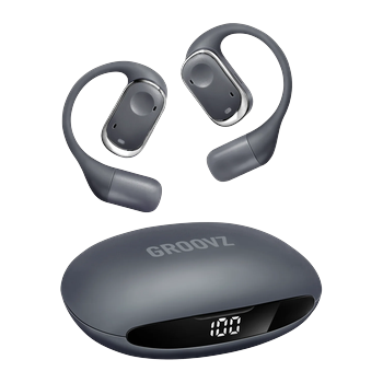 Groovz Plus Open-Ear headphones in grey